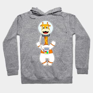 Giraffe as Astronaut in Costume Hoodie